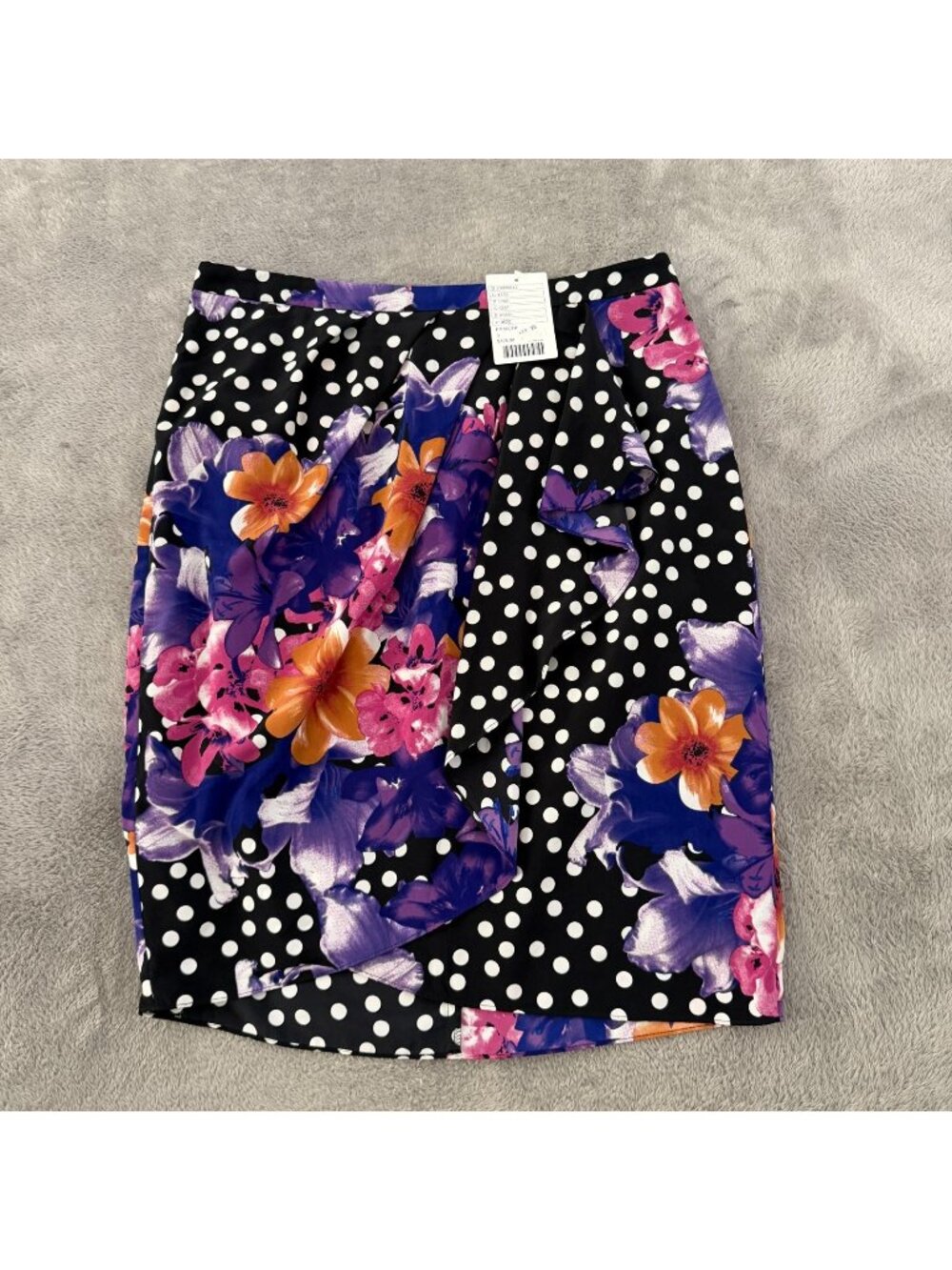 NWT Yoana Baraschi Beryl Pencil Skirt Womens size 8 Anthropologie Polka Dot